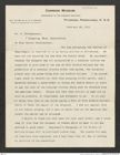 Nachlass Franz Steindachner, Brief von W. J. Holland an Franz Steindachner (20.02.1911), Inv.Nr. 235.06, Seite 1